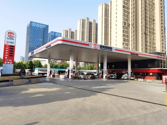 Petrol station Outdoor waterproof customized design gas station canopy