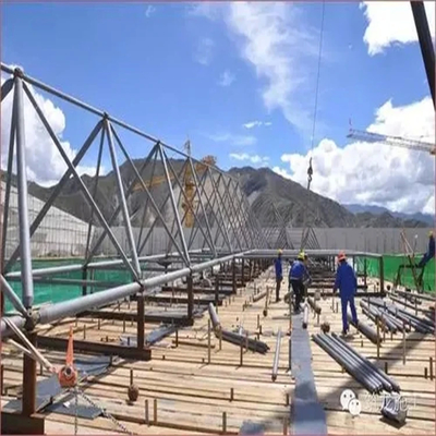 Quick Installation Steel Warehouse Roof Structure Empowering Span And Eave Height