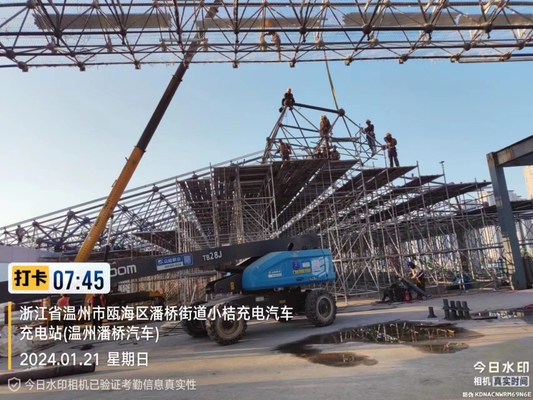 H-Section Beam Space Frame Truss For 100 - 1000 Tons Load Capacity