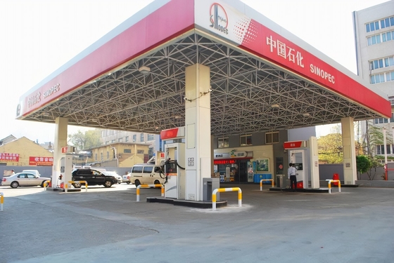 Lightweight Steel Structures For Roofs Of Gas Stations Space Frame Roofing