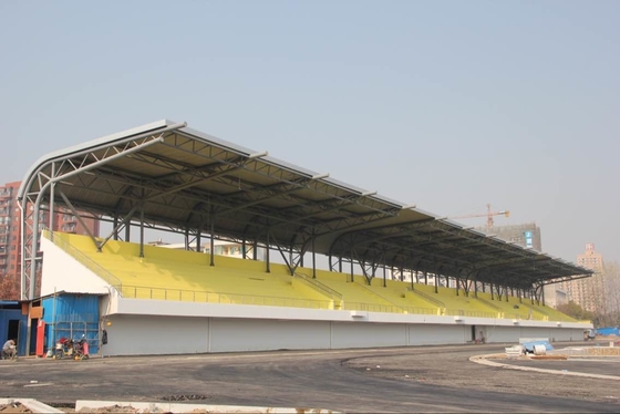 Q235 Q355 Durable Stadium Steel Structure Construction With Wide Span Roof
