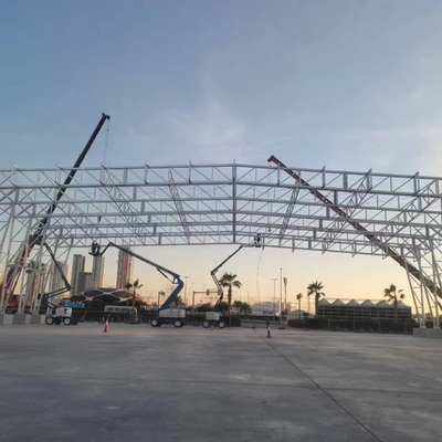 Prefabricated Light Steel Frame Truss Structure Football Stadium
