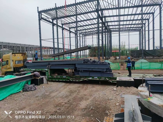Customized Color Steel Structure Portal Frame For Industrial Commercial Application warehouse shopping mall