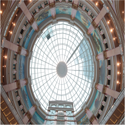 Q355B Sky Roof Dome Skylight 800m Customized For Global Portdome Construction