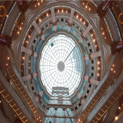 Q355B Sky Roof Dome Skylight 800m Customized For Global Portdome Construction