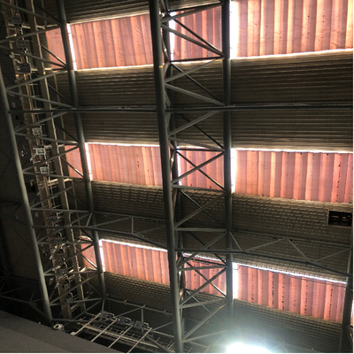 CAD Mild Steel Roof Truss Structure Roof Bending For Sports Stadium