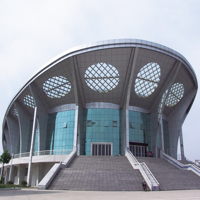 Q345 Curtain Wall Maintenance 50mm Commercial Metal Roof Repair Rockwool