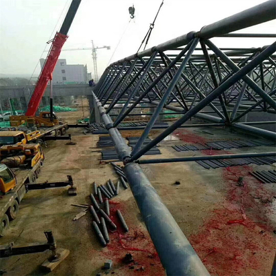 Load Carrying Capacity Prefabricated Steel Roof Truss Design Space Frame Q235