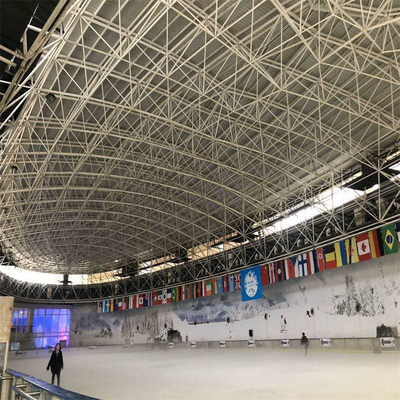 Single Slope Steel Roof Truss EPS Lightweight Lighting Truss Customized For Gym
