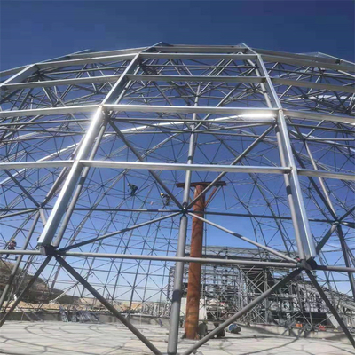 Single Slope Steel Roof Truss EPS Lightweight Lighting Truss Customized For Gym