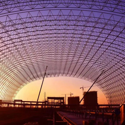 Hot Dip Galvanised Steel Framed Buildings Arch Structural Space Frame 300m