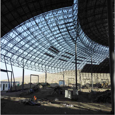 Q235 Q345 Metal Frame Roof Customized Light Steel Frame Structure Punching