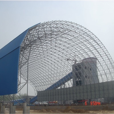 S355JR Prefabricated Steel Space Frames Structure Galvanized For Power Station