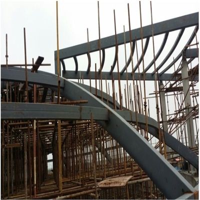 Prefabricated Q235 Steel Space Frames 820mm Roof Steel Structure Building