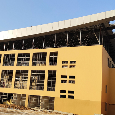 Q345 Light Metal Frame Construction 820mm Roof Steel Space Frame Roof 950mm