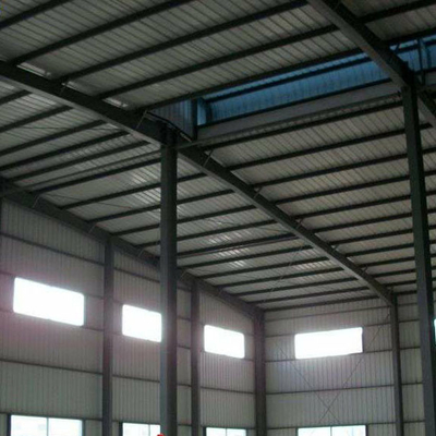 Q355 Steel Portal Frame Roof Structure 50-120mm Roof For Exhibition Hall