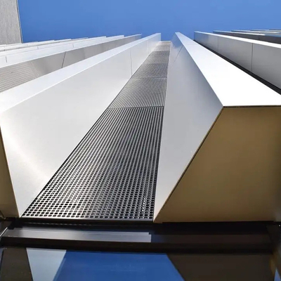 Q355B PU Portable Curtain Wall Aluminium Panel Wall 2.5mm For Outdoor Building