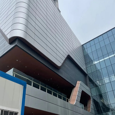 Q355B PU Portable Curtain Wall Aluminium Panel Wall 2.5mm For Outdoor Building