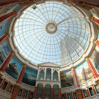 Stable Aesthetic Large Round Dome Skylight Bending Warehouse