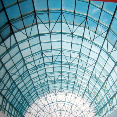 Q235 Flat Roof Dome Lights Retractable Glass Dome Skylight EPS
