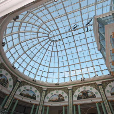 Prefab Metal Roof Dome Skylight Installation PU For Building Construction