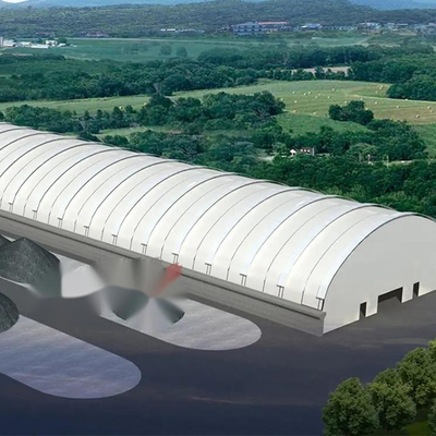 Q235 Tension Membrane Structure Building PU 0.6mm Roof  Waterproof