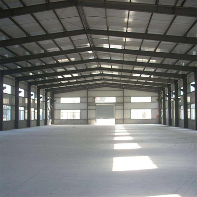 Q355B Curved Warehouse Roof Structure 120mm Welding Wind Resistant