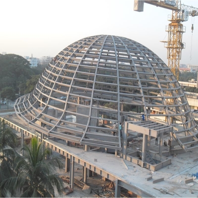 S235JR Prefabricated Steel Portal Frame Metal Building EPS Roof