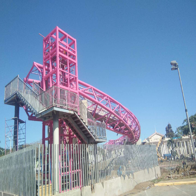 Multi Slope Space Frame Truss Welding Steel Pipe Truss 110m Grey