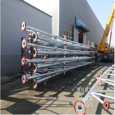 Hot Dip Galvanized Steel Space Frame Truss S355JR Decoiling Rigid