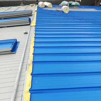 Prefab Q345 Industrial Tin Roof Maintenance 0.8mm 50mm Galvanized