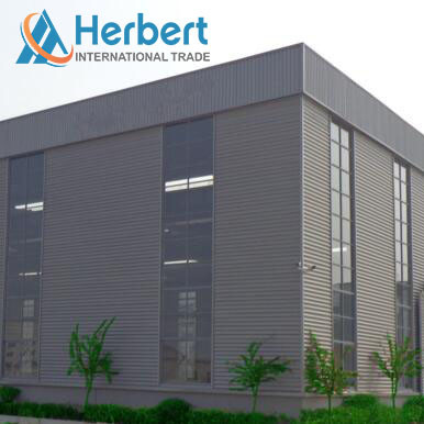 Q235B Prefab Steel Warehouse Roof Structure Building Rockwool