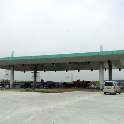 Prefabricated Toll Plaza Construction Building 50mm 150mm Roof
