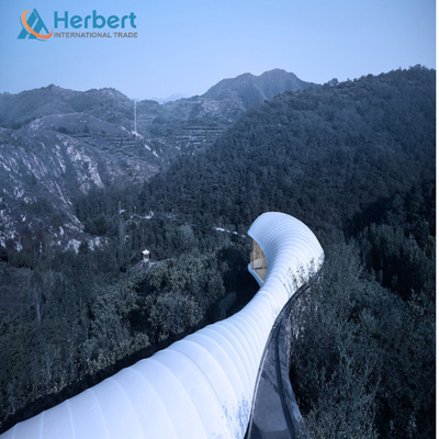 ETFE PTFE Tension Membrane Structure 50mm Roof Facade Couverture