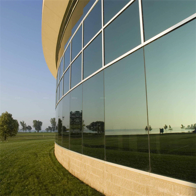 Q355 Exterior Facade Panels 1.5mm Double Glass Curtain Wall CAD
