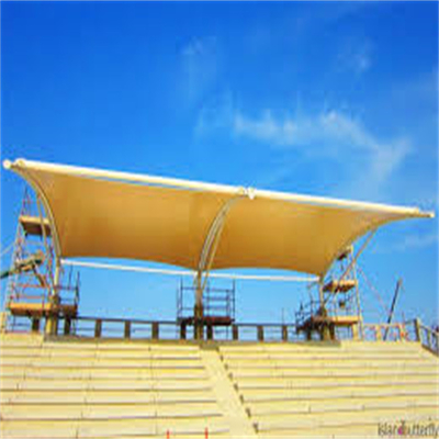 Q355B Tension Membrane Structure Construction 120mm 0.6mm Roof