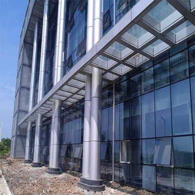 GB Tempered Glass Aluminium Curtain Wall System 0.36mm CAD For High Building