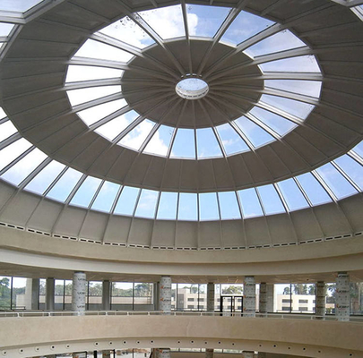 CAD Q355 Round Large Skylight Dome Replacement For Shopping Mall