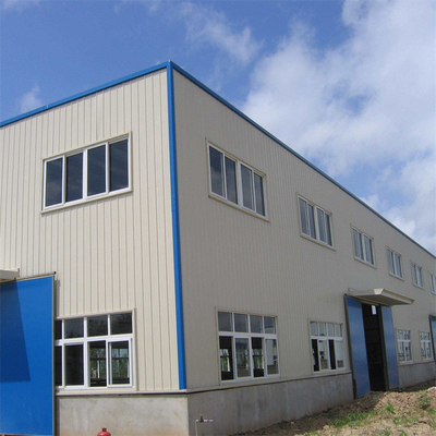 Q345 Prefabricated Steel Structure Workshop Steel Truss Warehouse White