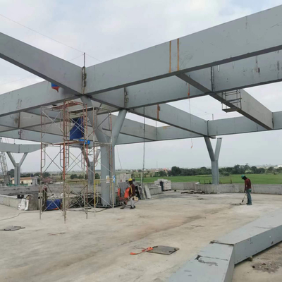 Q235 Steel Frame Roof Structure For Jakarta Bandung High Speed Railway