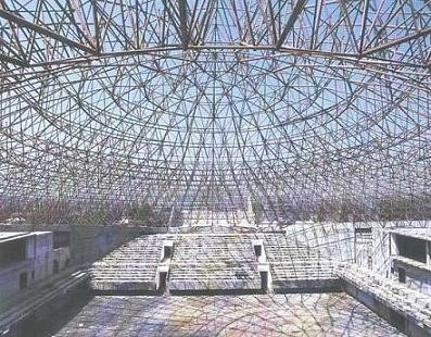 Hot Dip Galvanised Steel Structure Buildings Arch Space Frame 300m