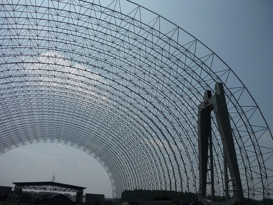 Hot Dip Galvanised Steel Structure Buildings Arch Space Frame 300m
