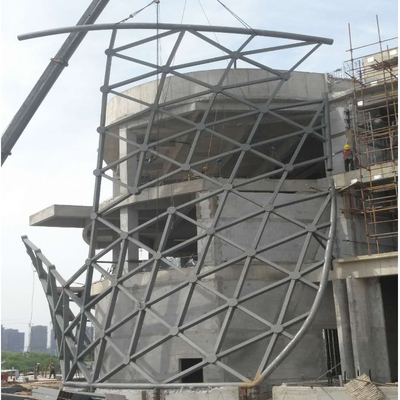 Beautiful Exterior Lightweight Metal Trusses for Building Construction
