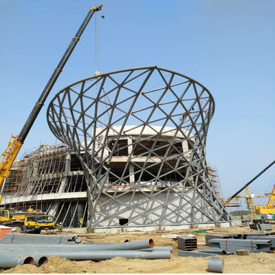 Beautiful Exterior Lightweight Metal Trusses for Building Construction