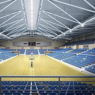 Large Span Steel Structure Gymnasium Prefabricated Design
