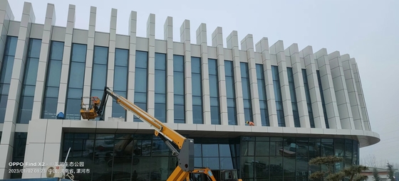 Q235 Q355 Material Glazed Aluminum Curtain Walls Exterior
