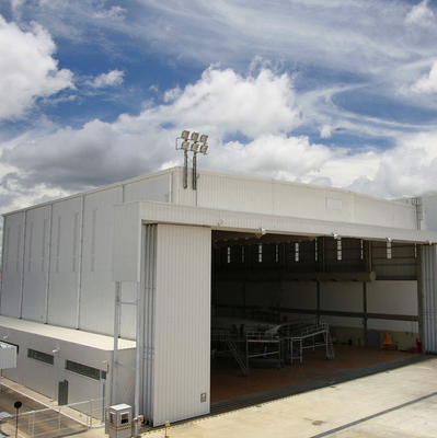 Custom Steel Roof Structure Foundation 50mm Prefabricated Workshop Sheds