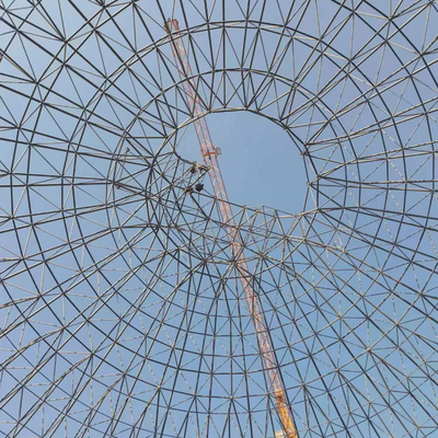 Q345 S355JR / Q235 S235JR Steel Space Frame Construction Prefabricated Design