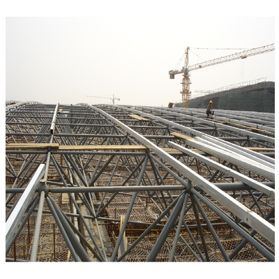 Q235 Customized Prefab Steel Space Frames High Wind Resistance