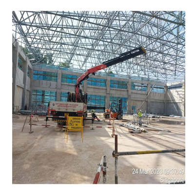 Q345 S355JR Or Q235 S235JR Steel Space Frame Node For Steel Structure Construction